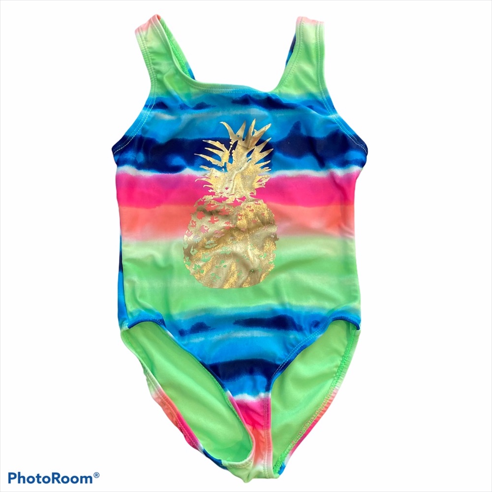 Girlsquad Pineapple Print One Piece Swimsuit NEW